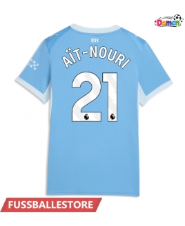 Günstige Manchester City Rayan Ait-Nouri #21 Heimtrikot Damen 2026-27 Kurzarm